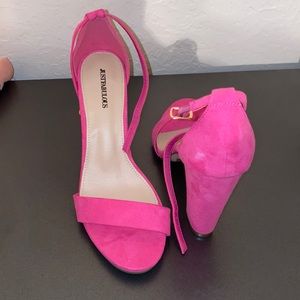 Just fabulous hot pink heels